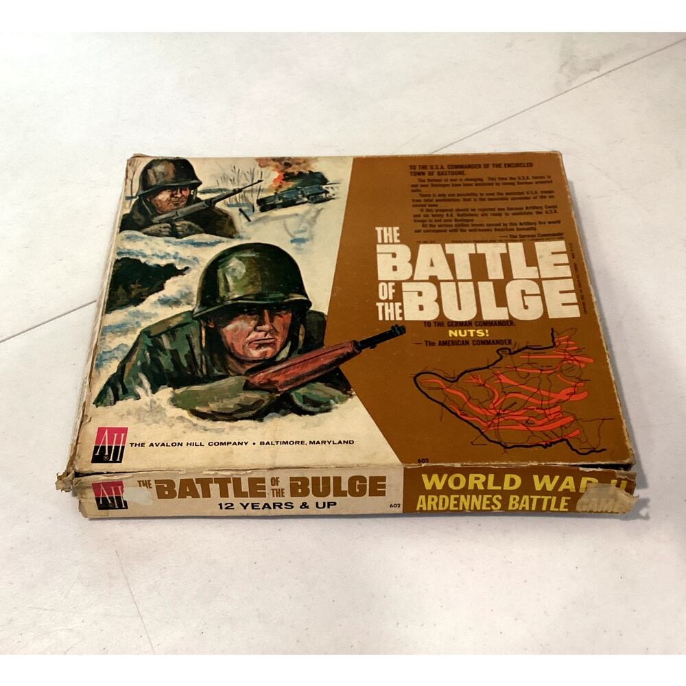 The Battle of the Bulge WWII Ardennes Battle Vintage Strategy Board Game